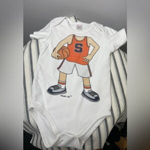 Syracuse Orange Heads Up! Basketball Baby Bodysuit 12-18 months